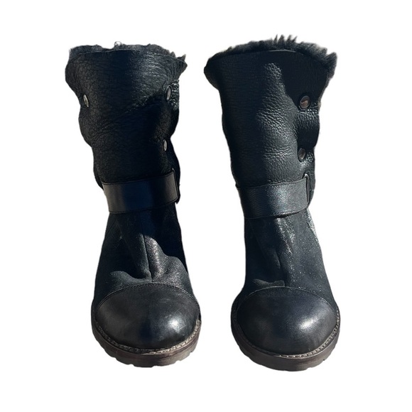 Matt Bernson Tundra Womens Booots Size 7.5 Black Leather - Picture 3 of 10